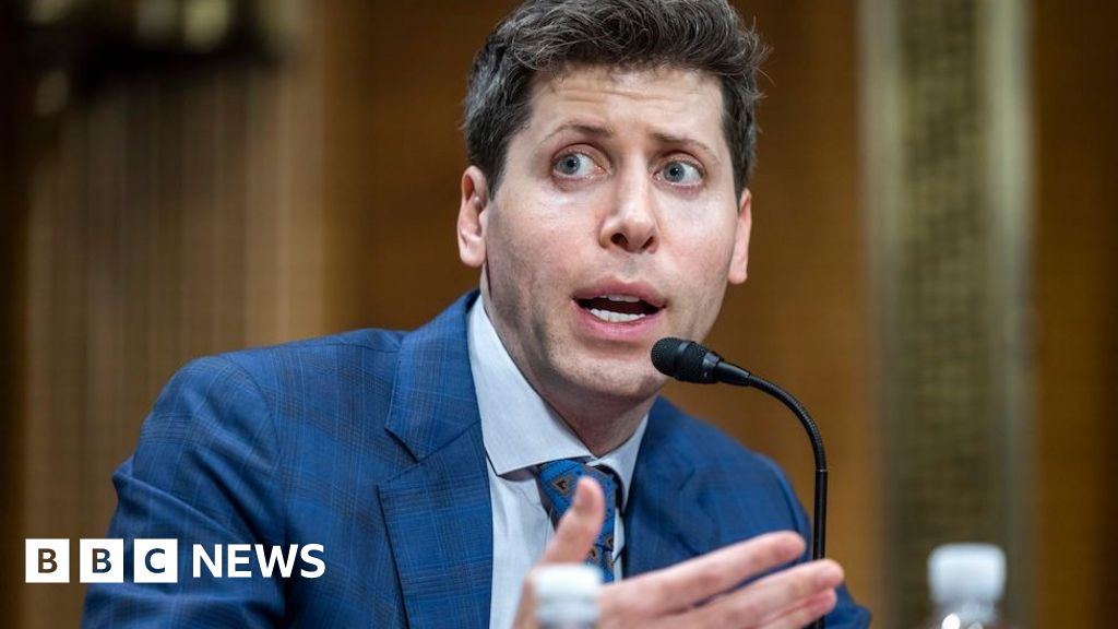 Former OpenAI boss Sam Altman boss pictured at firm's HQ amid reports of return