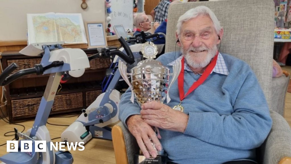 The 99-year-old cyclist who has won a world silver medal