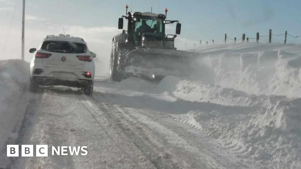 Snow hit A9 in Caithness and Sutherland captured in images