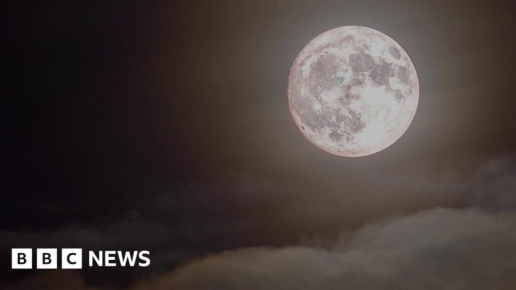 Supermoon phenomenon over the East of England. BBC News