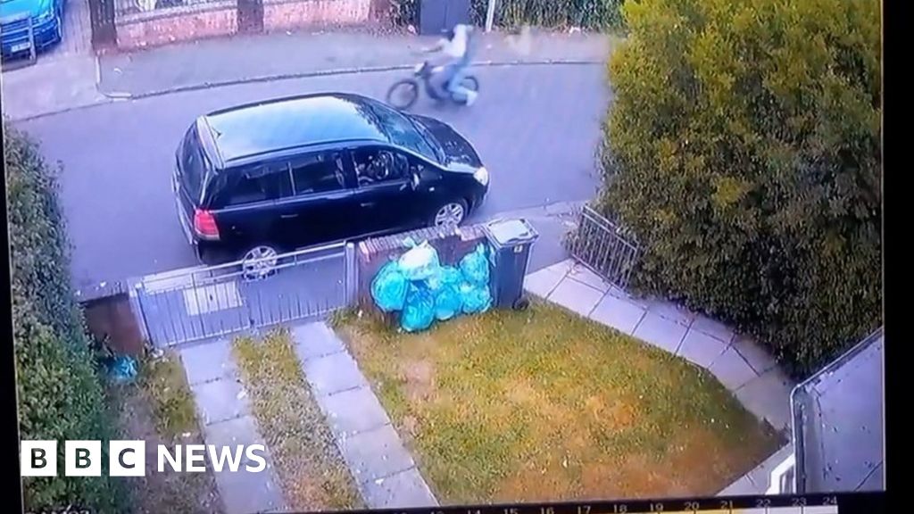 Unruhen in Cardiff: Die Polizei untersucht die Videoüberwachung des Lieferwagens, der einem Elektrofahrrad folgt