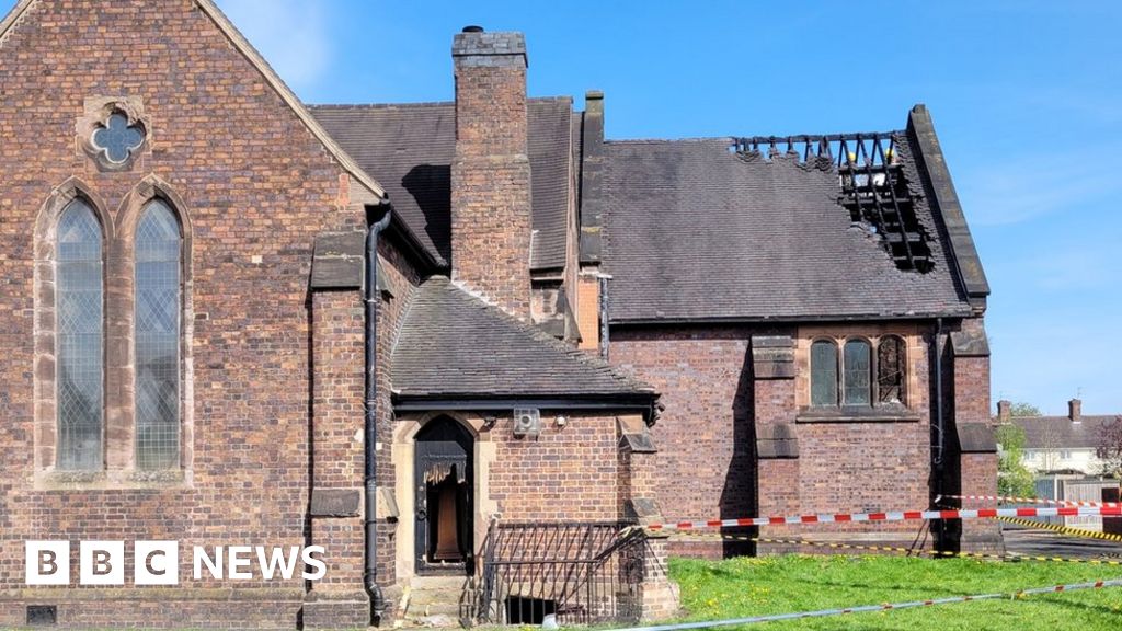 Stoke-on-Trent church roof damaged by fire