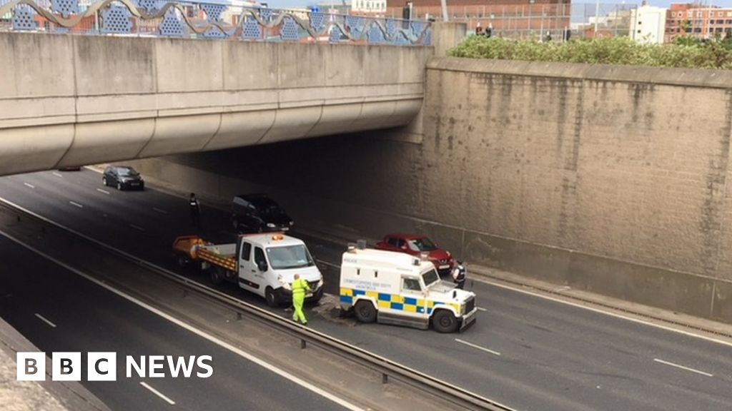 Belfast s Westlink reopens after three vehicle crash BBC News