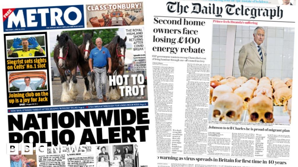 scotland-s-papers-polio-alert-and-second-homes-energy-rebate-bbc-news