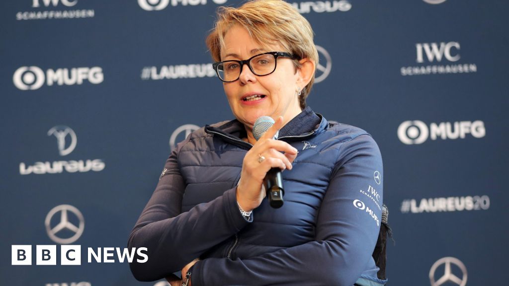 Laureus Academy Member Tanni Grey-Thompson speaks on stage during the Laureus Olympians Press Event at the Mercedes Benz Building prior to the Laureus World Sports Awards on February 17, 2020 in Berlin, Germany.