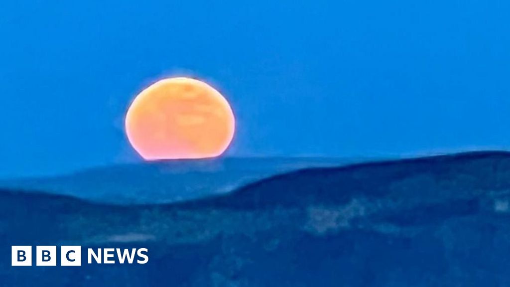 Worm Moon captured over Northern Ireland