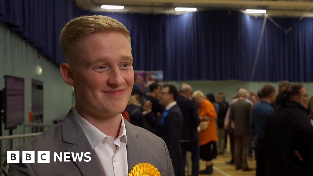 Lib Dem, 22, to celebrate election win with family