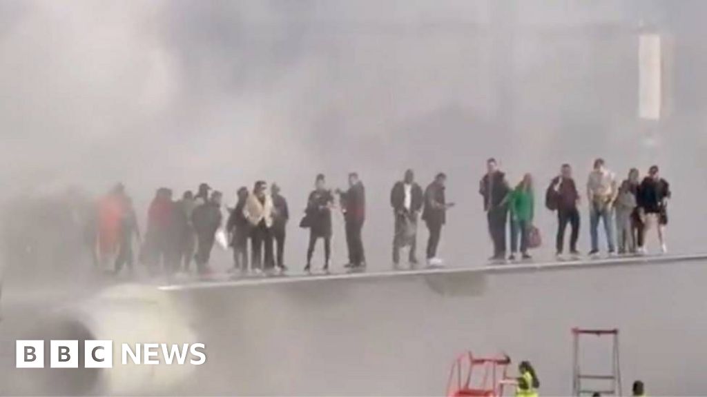 'Terrifying and exhausting' - passengers describe escape from burning plane