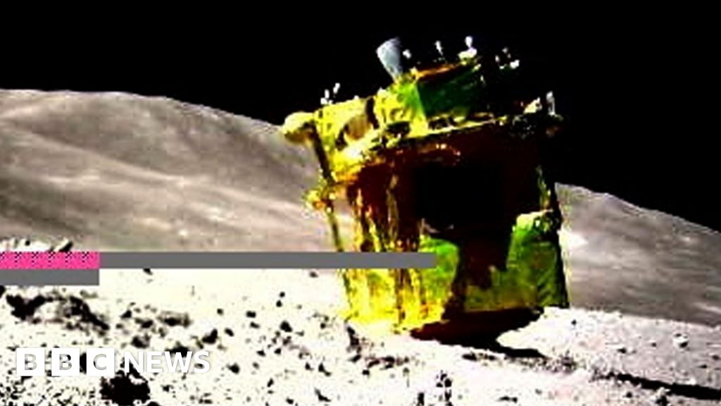 La misión lunar japonesa impactada aterrizó sobre el morro