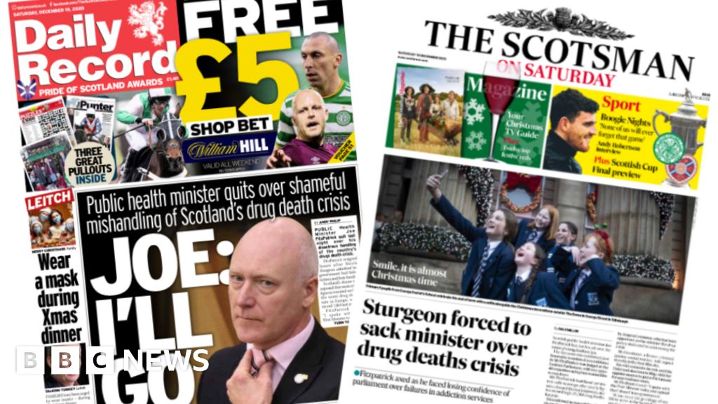 Scotlands Papers Minister Forced To Quit Over Drugs Deaths Record