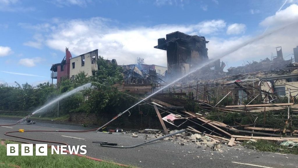 Premier Inn Bristol fire is put out after 48 hours BBC News