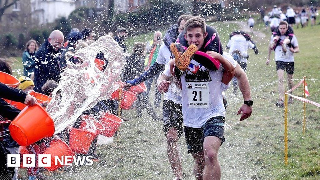 UK Wife Carrying champions crowned