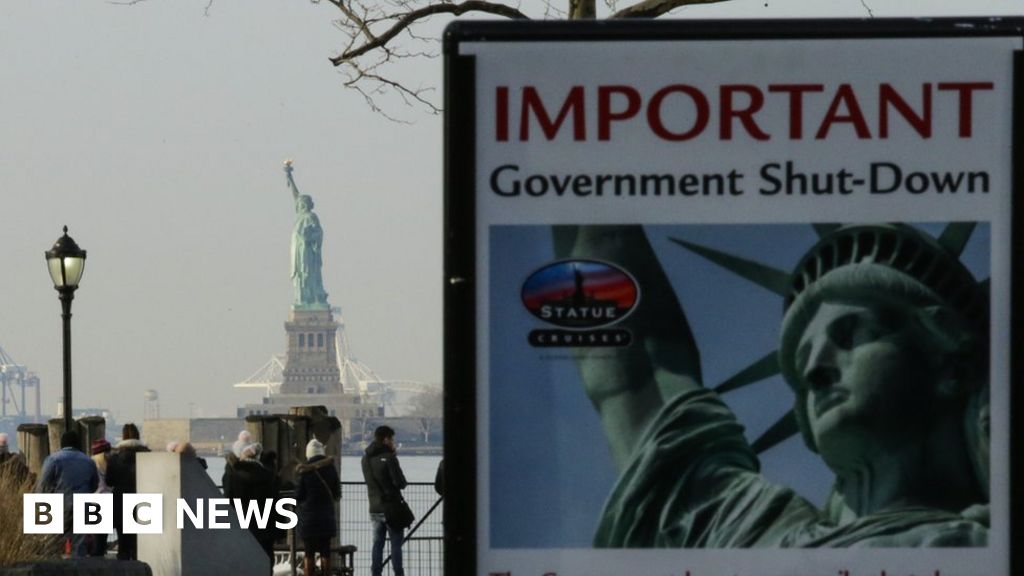 US shutdown Government services closed as working week begins BBC News