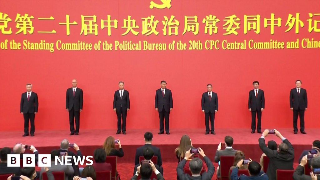 China’s leader Xi Jinping introduces his new top team