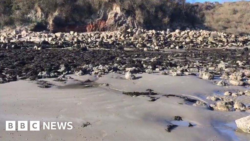 Suspected migrants found on rocks at Folkestone - BBC News