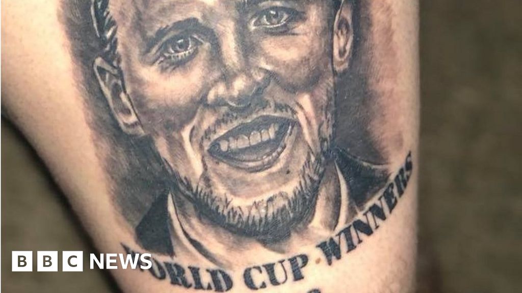 Football World Cup: England fan gets early championship tattoo | Newshub
