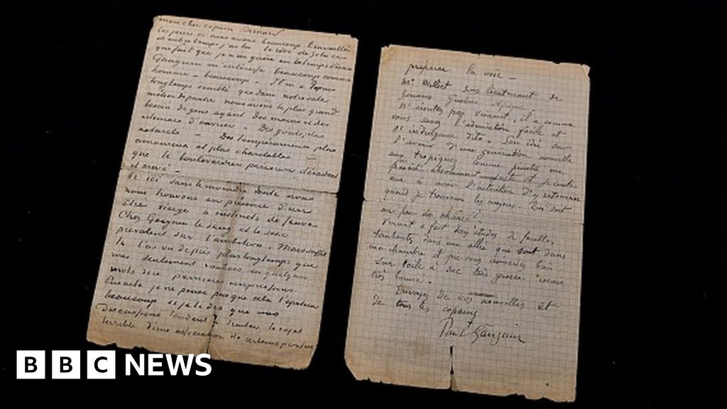 Van Gogh and Gauguin letter about brothel visit sells for 210,000 euros - B