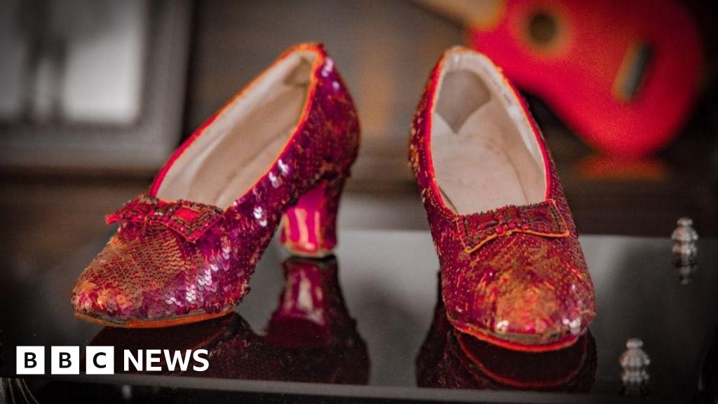 Wizard of Oz ruby slippers go on display in London