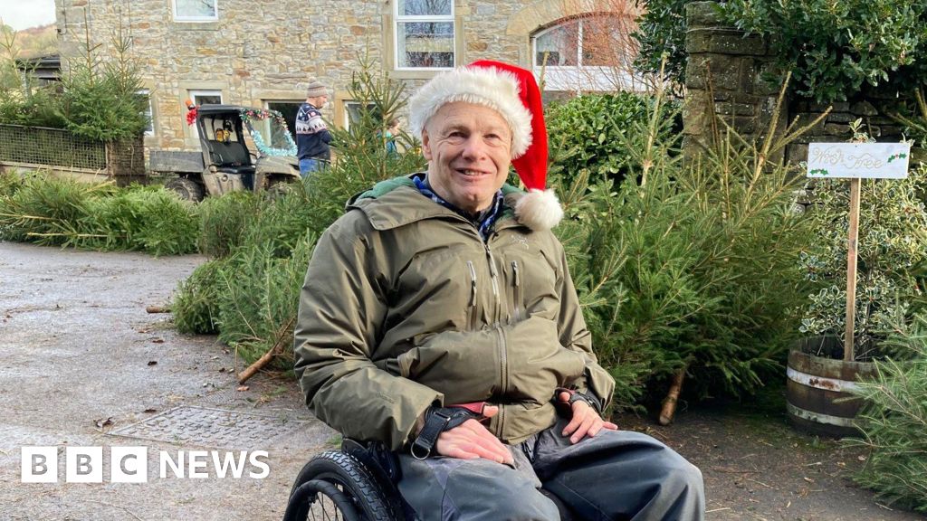 bbc.co.uk - Crash survivor sells Christmas trees to support Spinal Research charity - BBC News