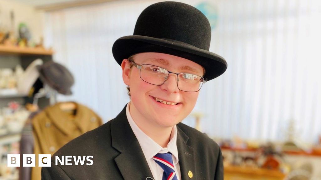 Bowler hat-wearing teen finds comfort in antiques