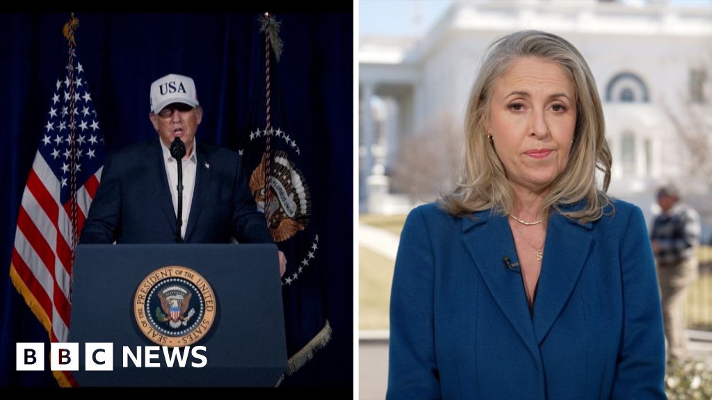Watch: BBC's Sarah Smith on Trump's ambitions for the assault on Iran thumbnail