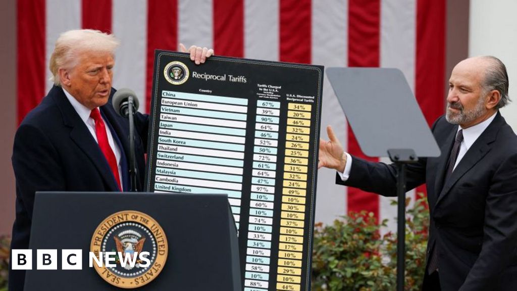 Watch: Key moments in Trump's 'Liberation Day' tariffs announcement