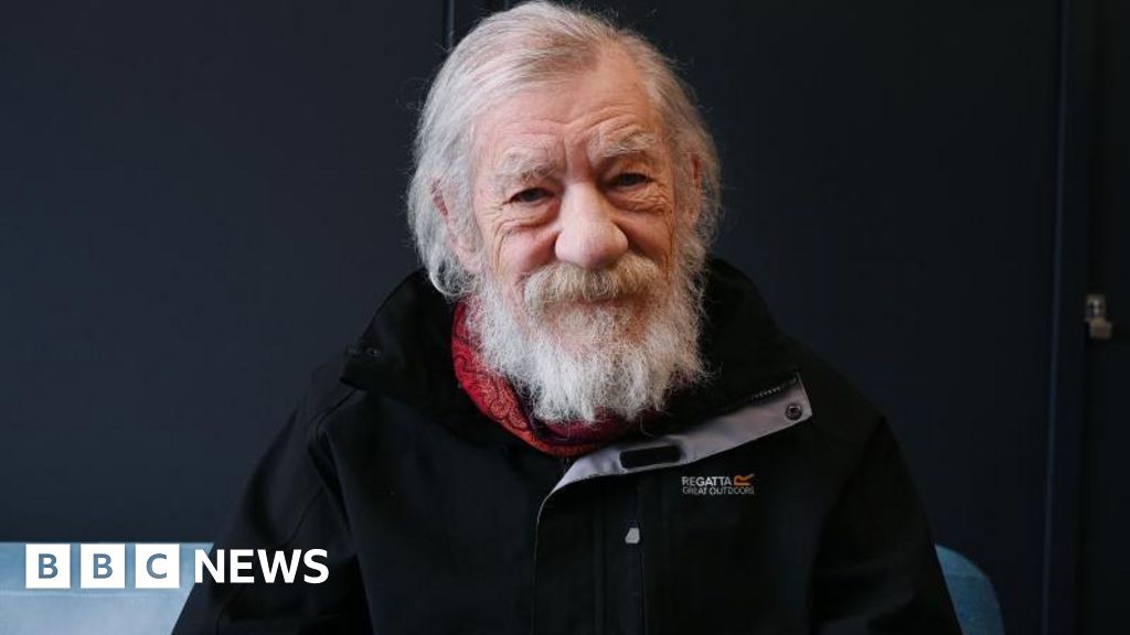 Image for article Ian McKellen looking forward to work return after stage fall  BBC.com
