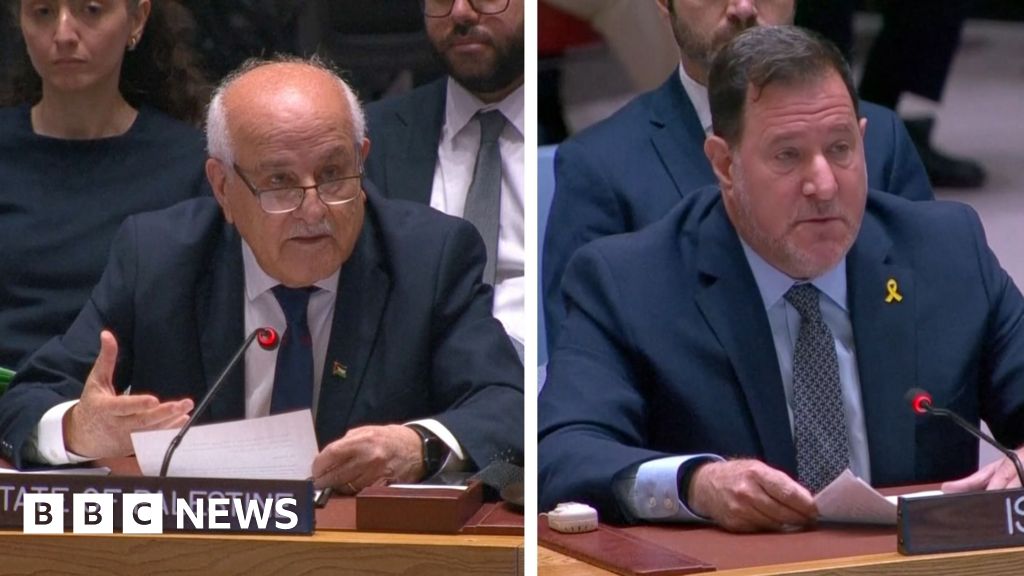 Watch: Palestinian and Israeli representatives address UN meeting