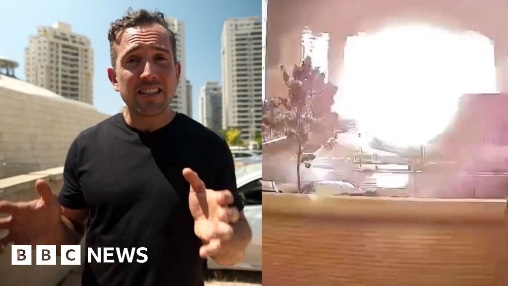 Watch: BBC at the site of Iranian attack in Israel