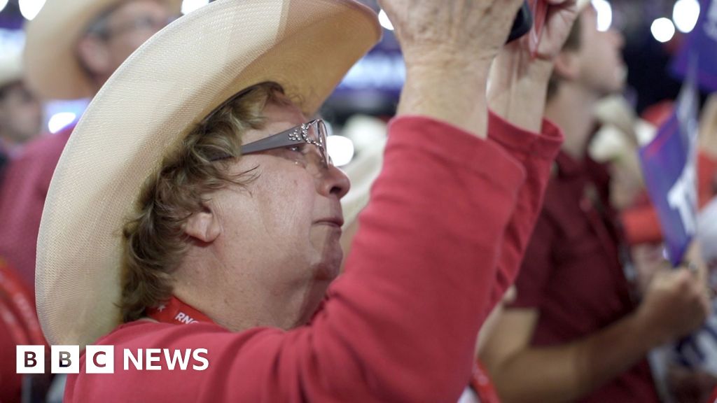 'My heart skipped a beat' - tears as Trump appears at RNC