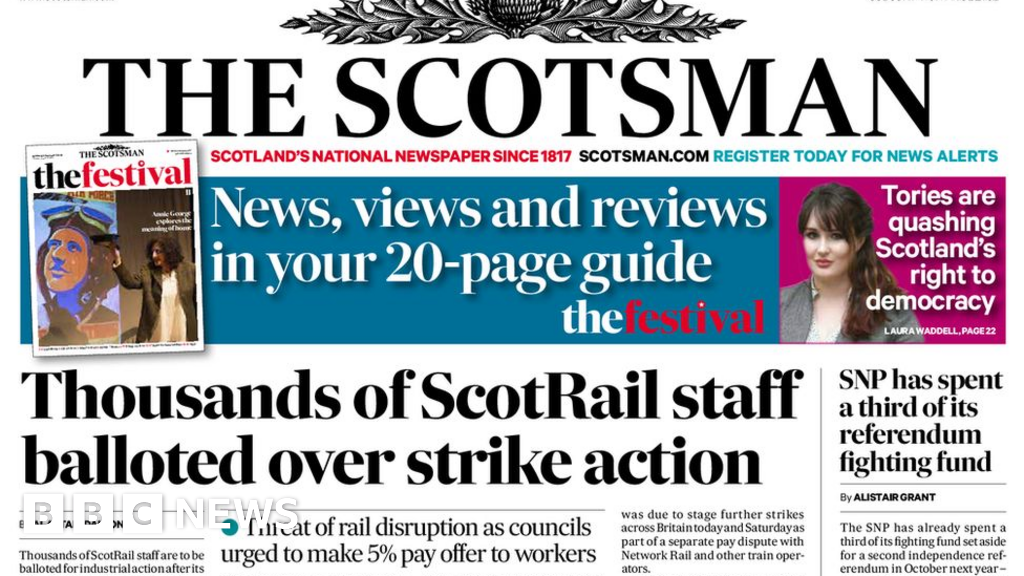 Journalists at leading Scottish newspapers call off strike action BBC