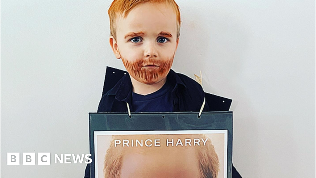 World Book Day: 3-year-old boy Redhill dresses up as Prince Harry