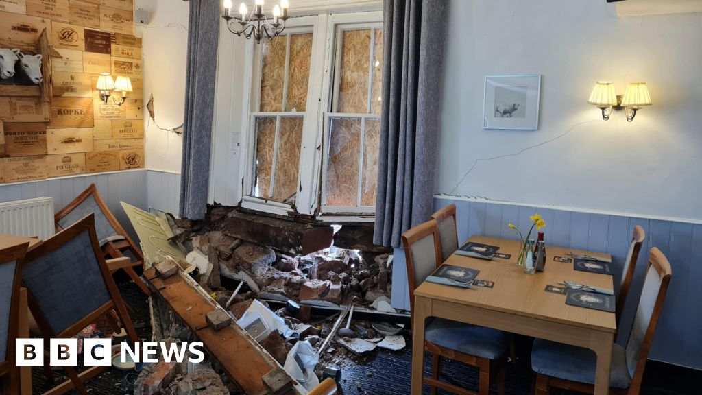 Car crashes into 500-year-old Cumbria inn