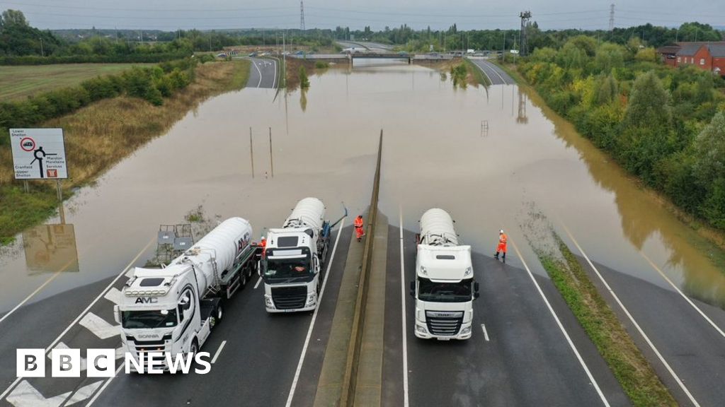 Roads and train lines flooded after more downpours