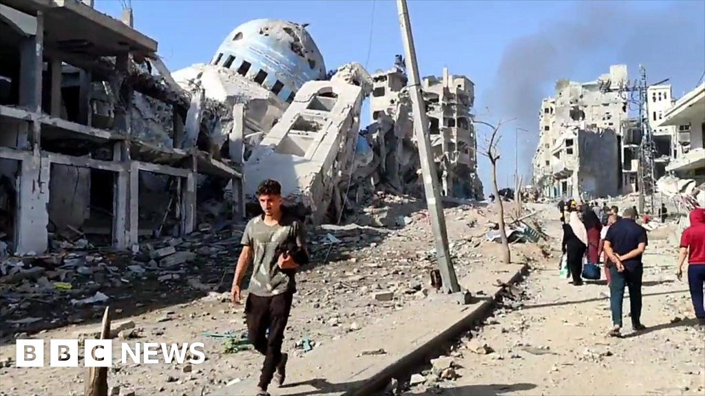 Gaza mosque in city of Beit Lahia destroyed