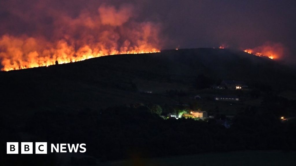 Moorland fires: Wildfires 'spread dangerous pollution to millions ...