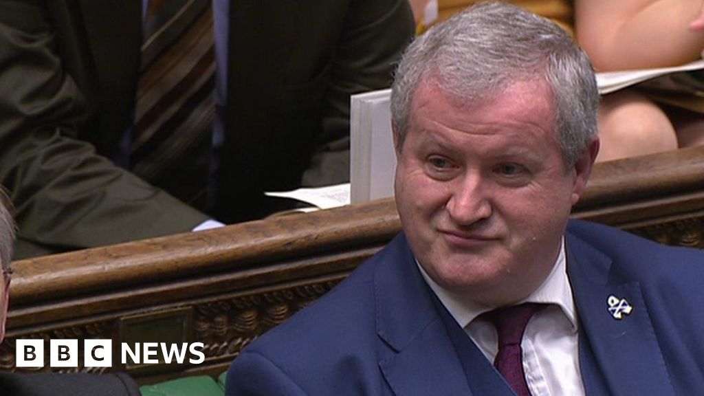 Pmqs Blackford And May On Brexit And Scotlands Rights Bbc News 