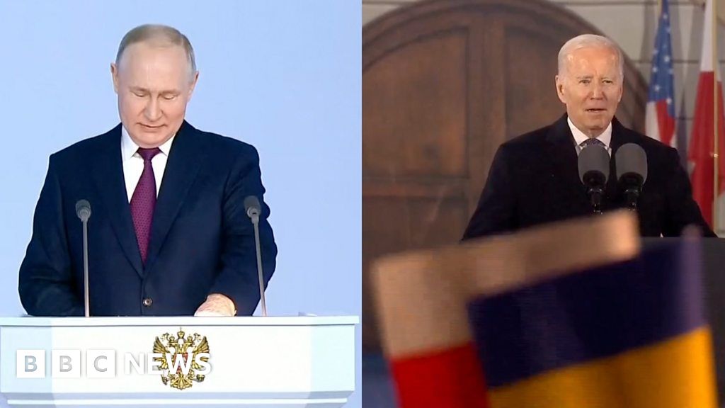 Ukraine war: Two presidents, two speeches, two different world views
