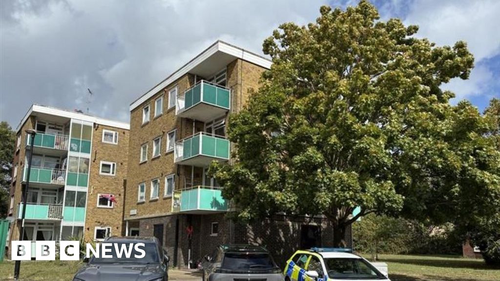 Manhunt after woman dies following flat fall
