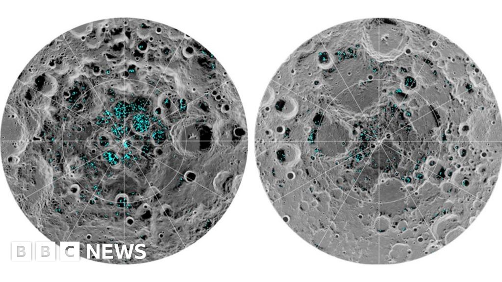 Water ice 'detected on Moon's surface'