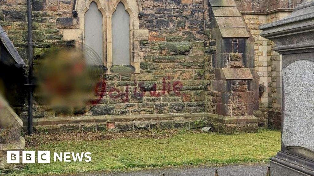 Leyland church and graves daubed in explicit graffiti