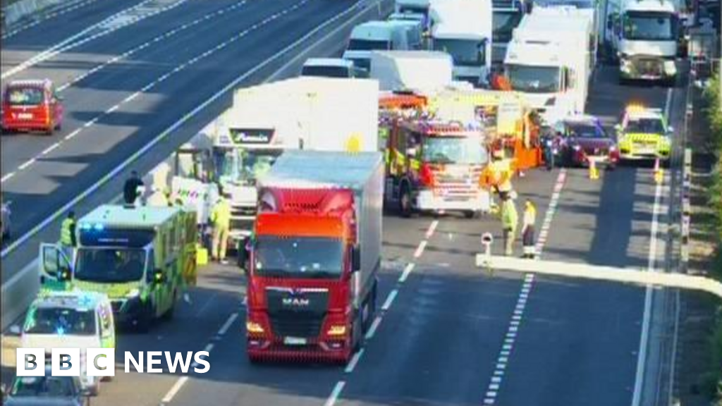 Multiple UK Motorways Blocked by Crashes Causing Major Delays