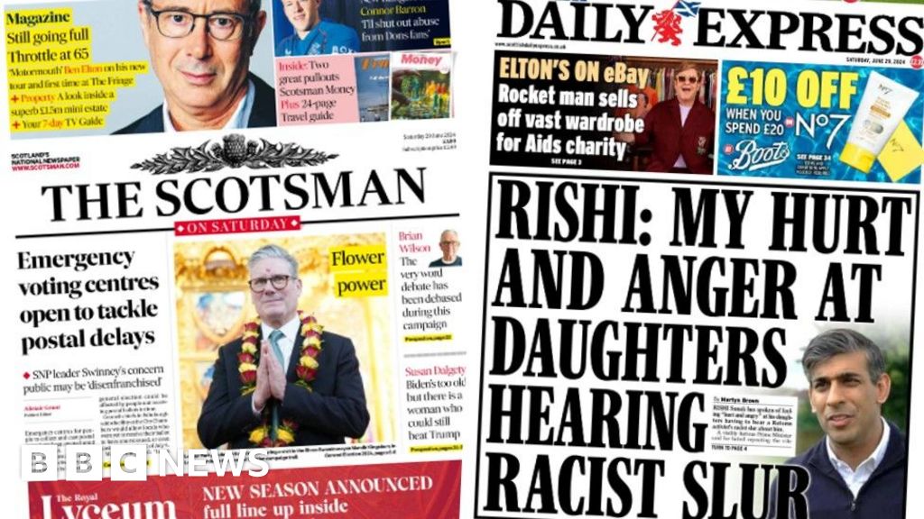Scotland s papers emergency voting centres and pm s racism hurt 