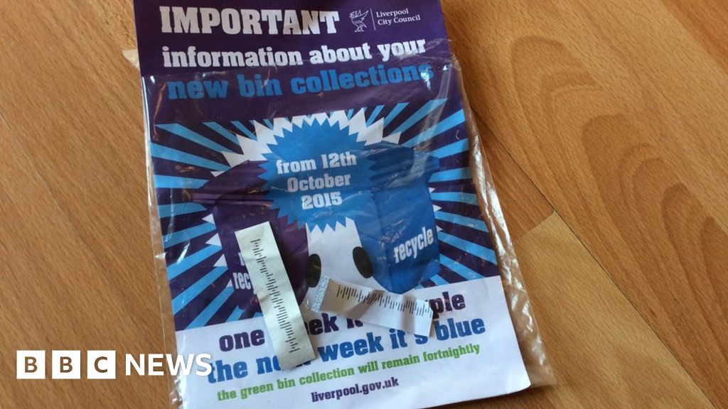 Liverpool Council's recycling leaflets in nonrecyclable plastic bags