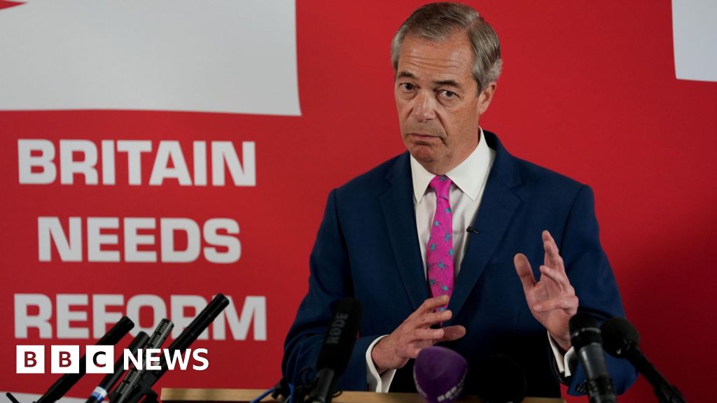 Reform UK becoming new Conservative movement, says Farage