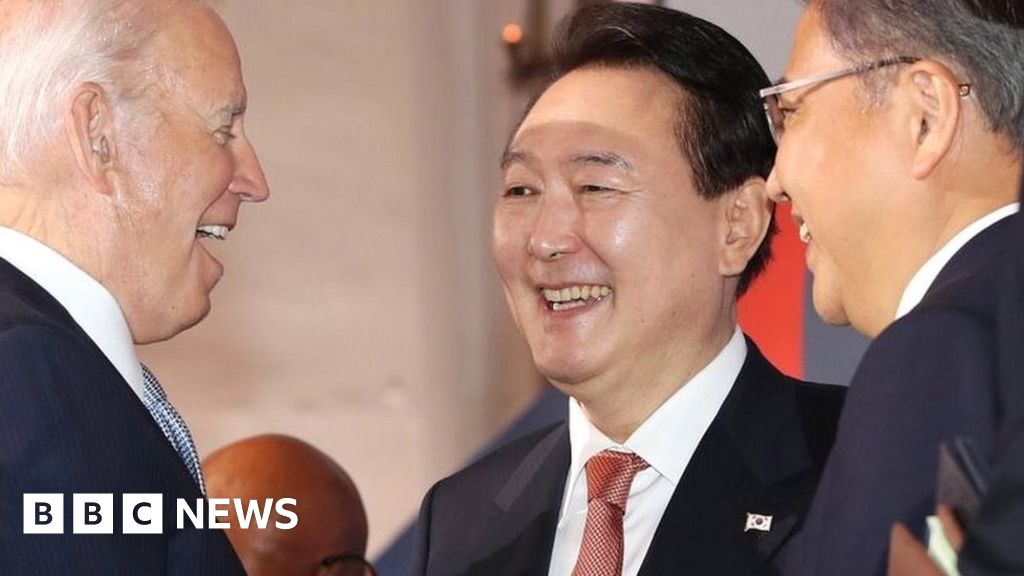 South Korean President Yoon Suk-yeol denies US insult caught on hot mic