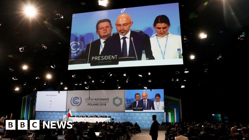 COP24 President Michal Kurtyka speaks during a final session of the COP24 U.N. Climate Change Conference 2018 in Katowice, Polan