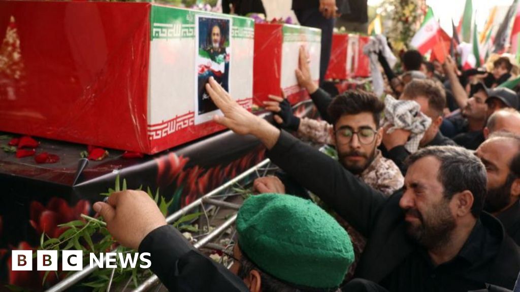 Iran holds state funeral for military leaders killed in Israel conflict