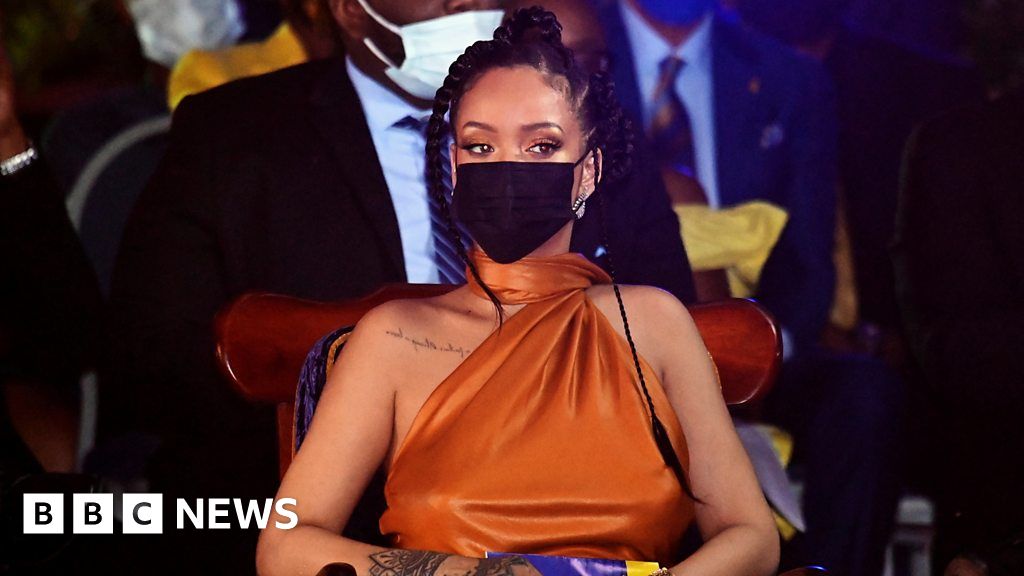 Barbados: Rihanna made national hero as island becomes republic - BBC