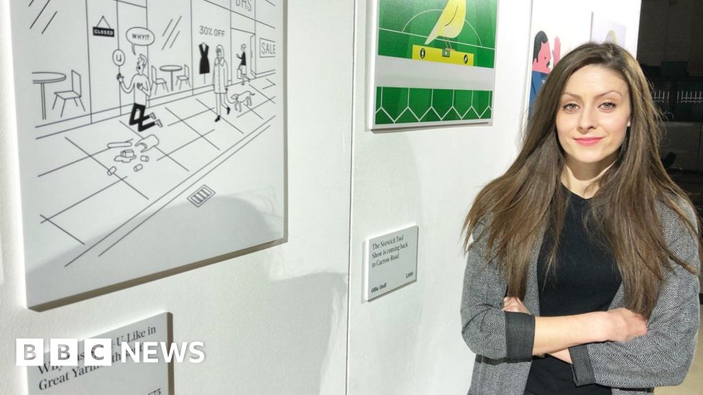 Funny local news headlines inspire Norfolk art show